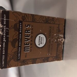 Mrs. Meyers soy candle/ acorn spice